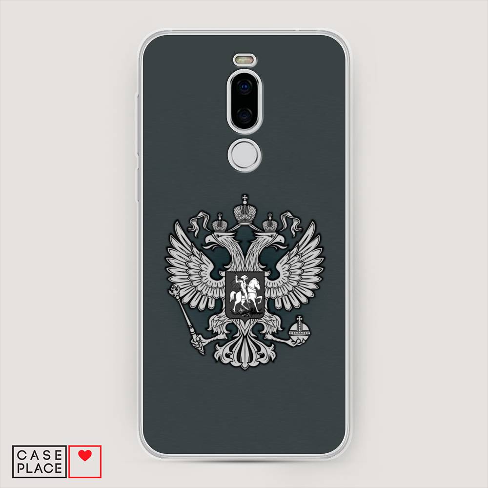 фото Чехол awog "герб россии серый" для meizu x8