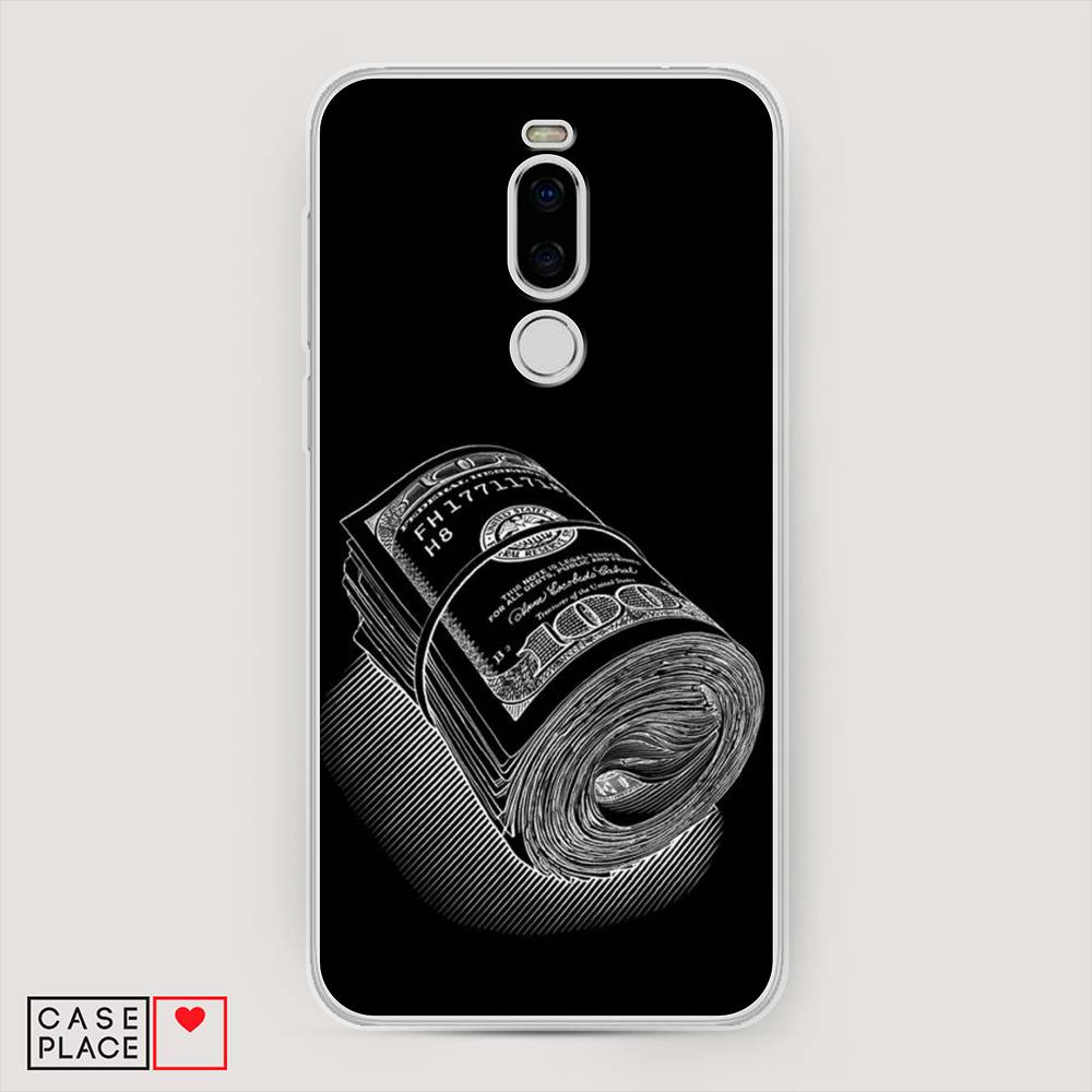 

Чехол Awog на Meizu X8 "Кубышка денег", Черный;серебристый, 72950-5