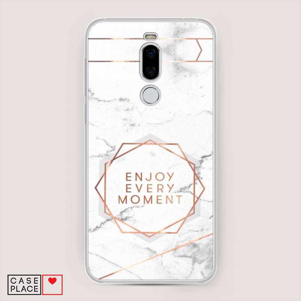 

Чехол Awog на Meizu X8 "Enjoy every moment мрамор", Белый;розовый;серый, 72950-7