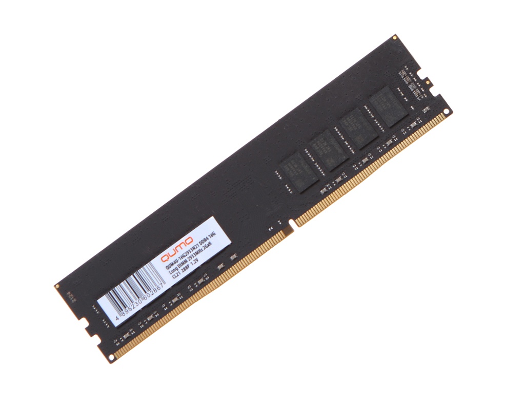 Модуль памяти Qumo DDR4 U-DIMM 2933MHz PC4-23400 CL21 - 16Gb