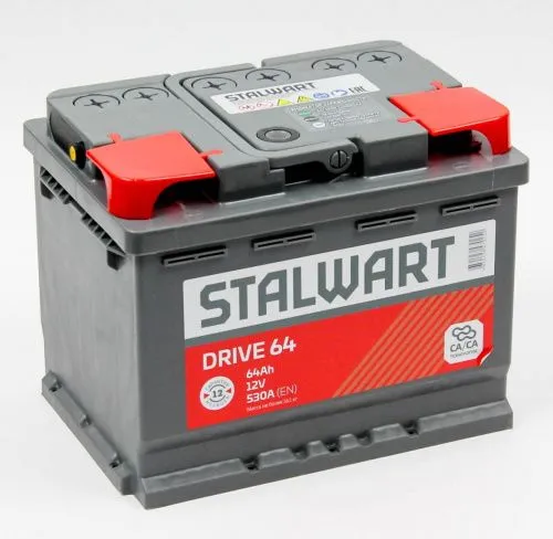 

Аккумуляторная батарея STALWART Drive 6СТ-64.1 (прямая полярность), 6СТ-64.1