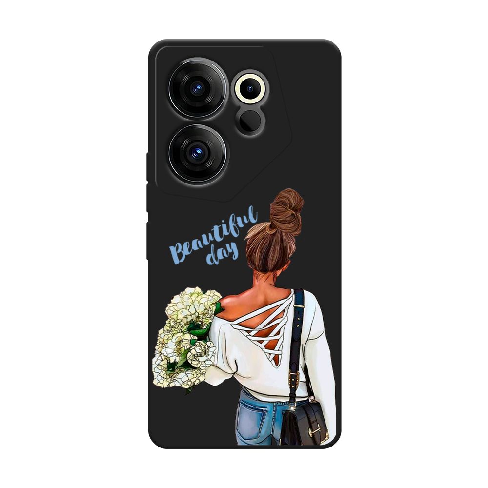 

Чехол Awog на Tecno Camon 20 Premier "Beautiful day vector", Коричневый;белый;зеленый