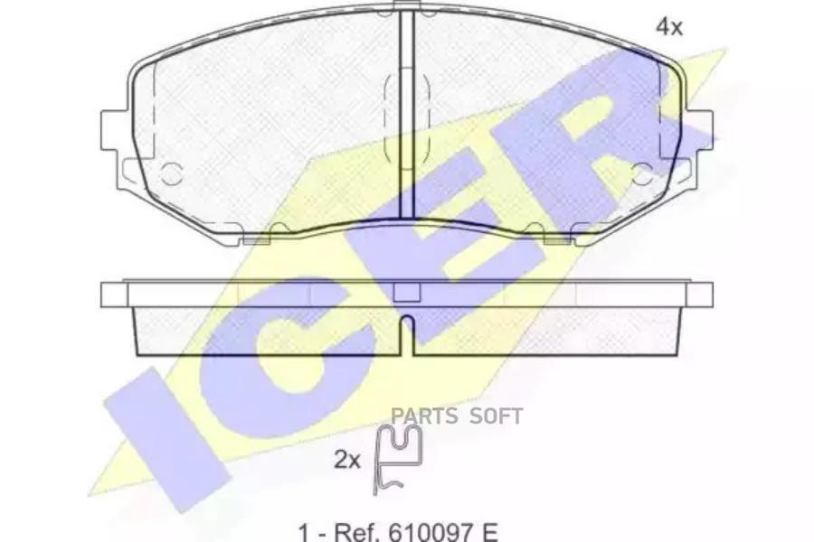 

Колодки Передние Suzuki Grand Vitara 05-> Icer 181747 Icer арт. 181747