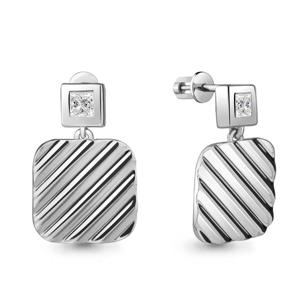 

Серьги подвески из серебра с фианитом Aquamarine 48276_925_р, 48276_925_р