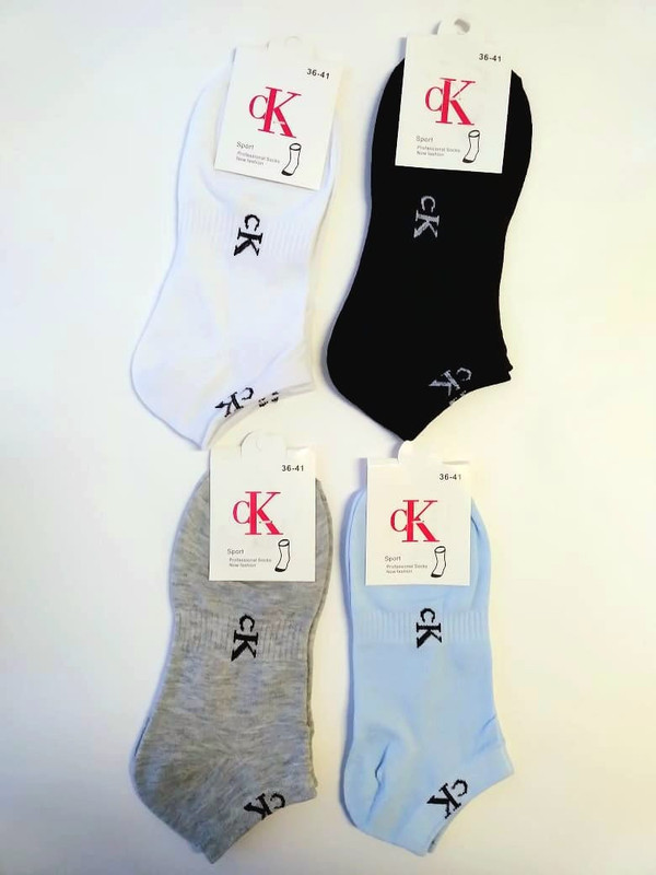 Комплект носков женских Calvin Klein SK-001 разноцветных 36-41 4 пар 4 пары