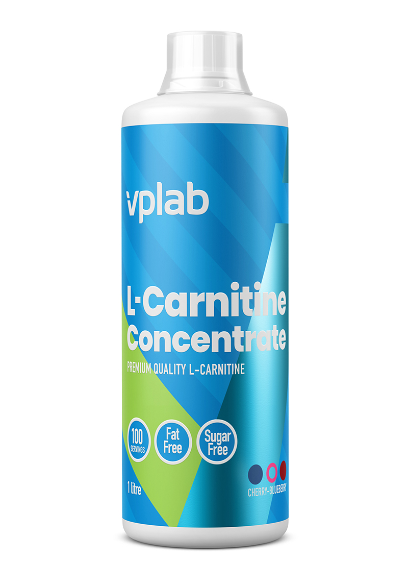vplab L-Carnitine concentrate, 1000 мл, вкус: вишня-черника