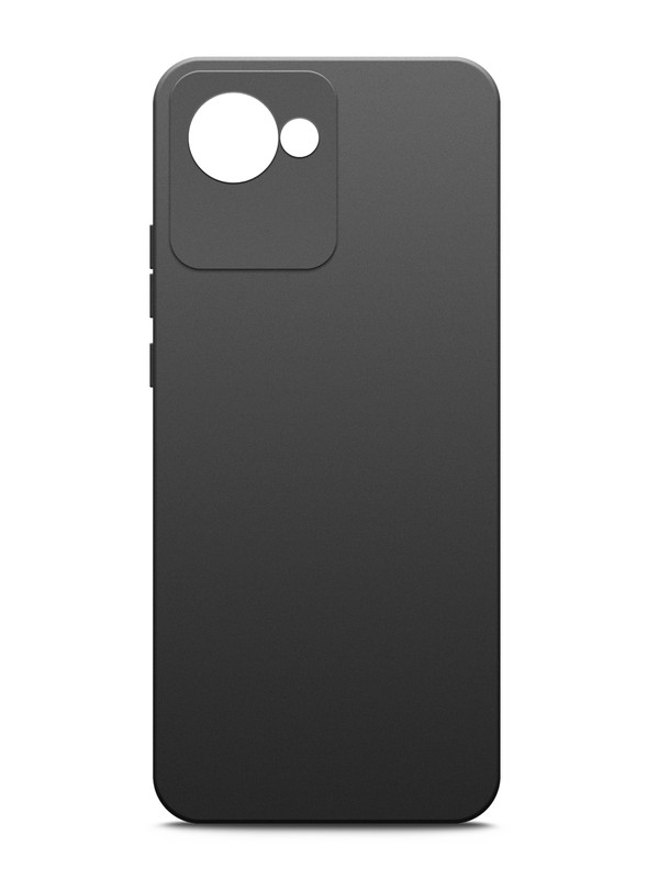 

Чехол для Realme C30/ C30s силиконовый матовый черный, Realme C30/ C30s