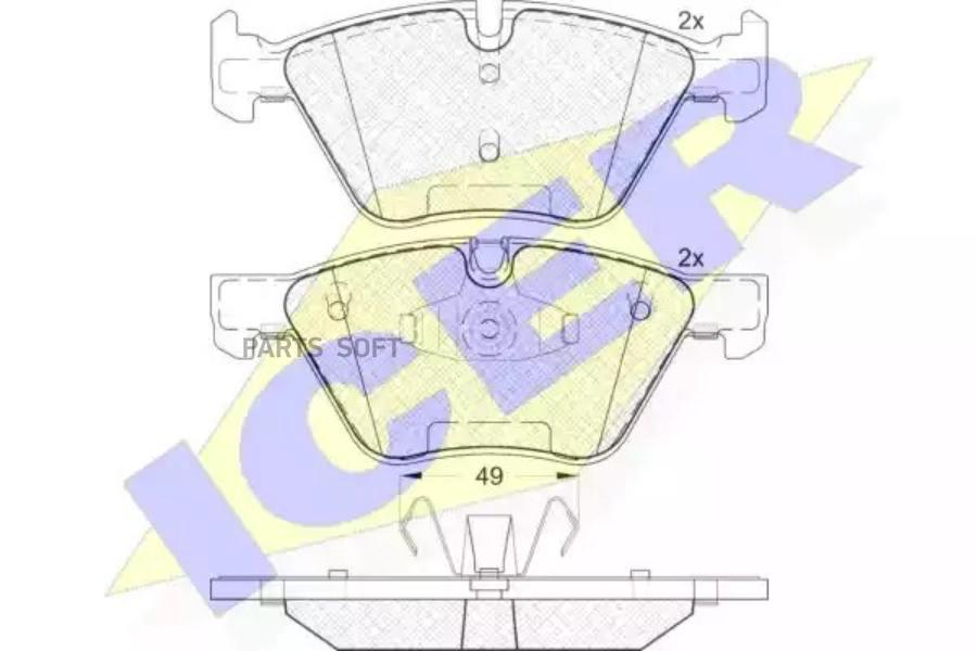 

Колодки Передние Bmw E81/E87/E90 All 06-> Icer 181795 Icer арт. 181795