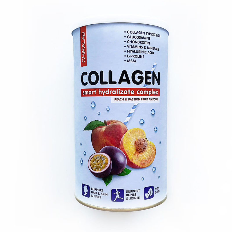 Chikalab Chikalab Collagen, 400 г, вкус: персик-маракуйя