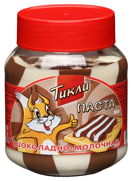 

Паста Тикли шоколадно-молочная 350 г