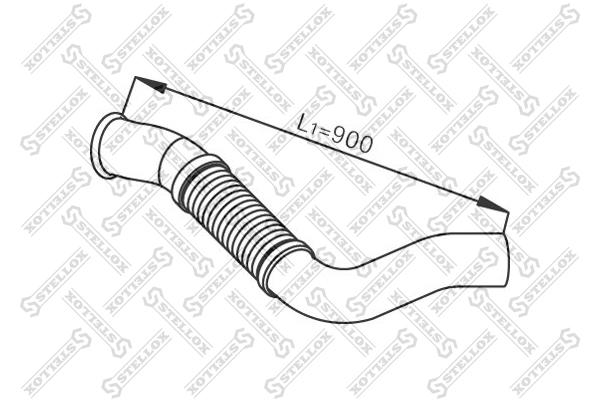 STELLOX Труба глушителя STELLOX 8203722sx