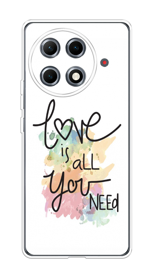 

Чехол на Tecno Camon 30S Pro "Love is all you need", Белый;черный;зеленый, 309550-1