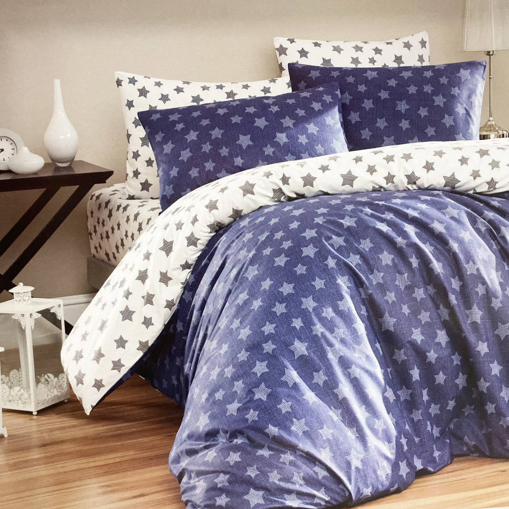

KARVEN Постельное белье Light Navy Blue (евро), Light Navy Blue