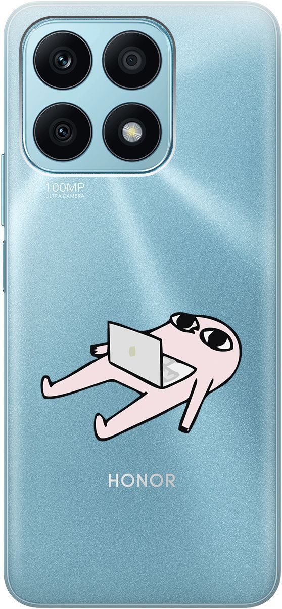 Силиконовый чехол на Honor X8a с 3D принтом 
