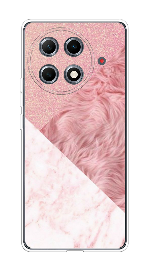 

Чехол на Tecno Camon 30S Pro "Текстурные треугольники", Розовый;белый, 309550-1