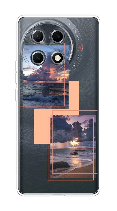 

Чехол на Tecno Camon 30S Pro "Sky collage", Розовый;прозрачный;синий, 309550-1