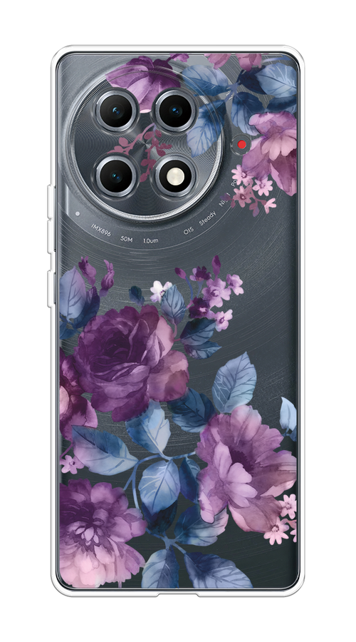 

Чехол на Tecno Camon 30S Pro "Purple Blossoms", Синий;фиолетовый, 309550-1