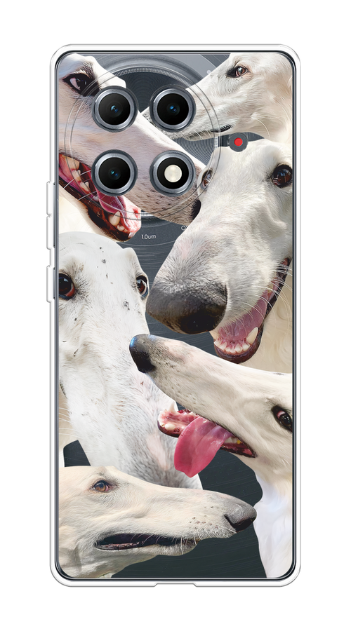 

Чехол на Tecno Camon 30S Pro "Собака с длинным носом", Белый;бежевый;розовый, 309550-1