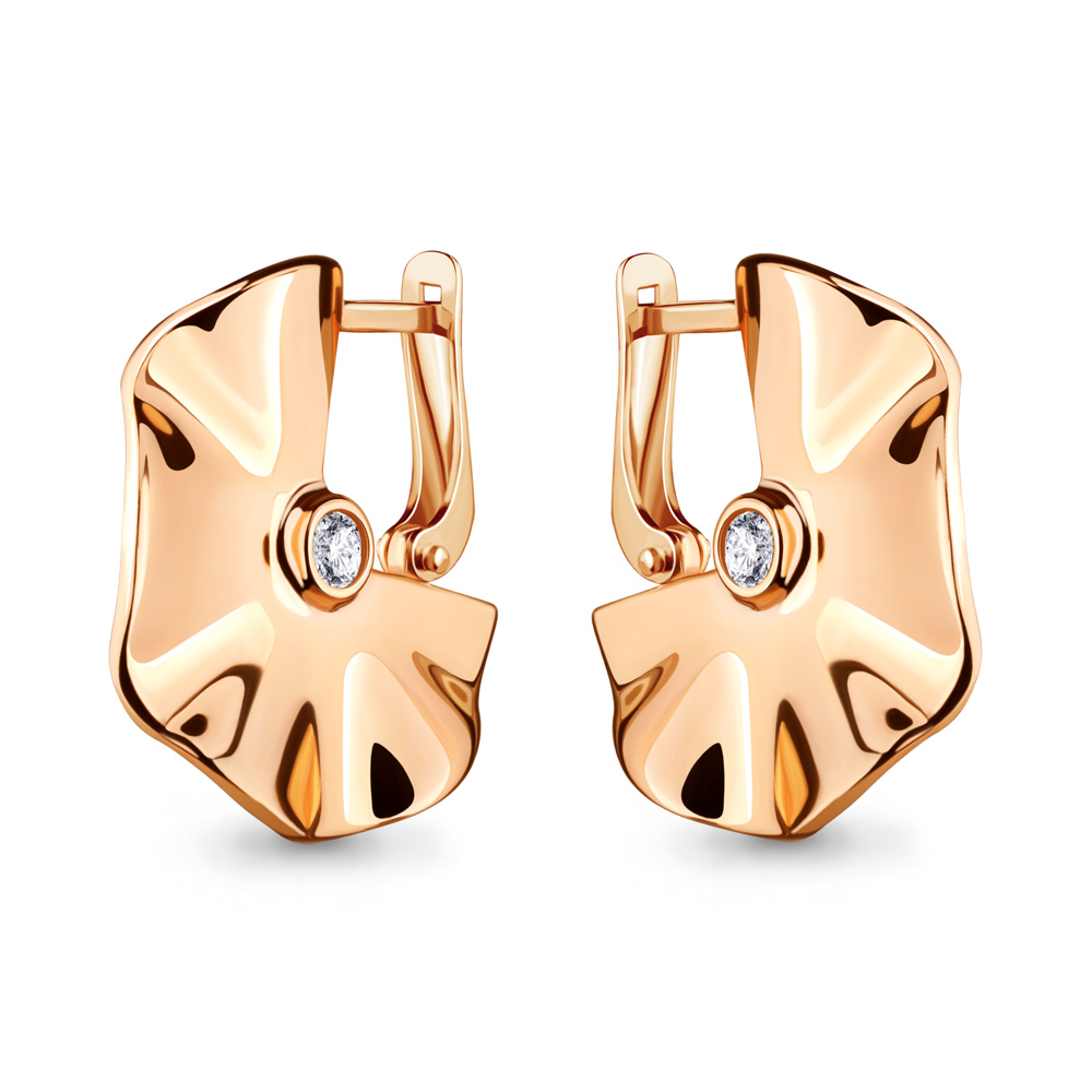 

Серьги из серебра с фианитом Aquamarine 48281А_925_з, 48281А_925_з