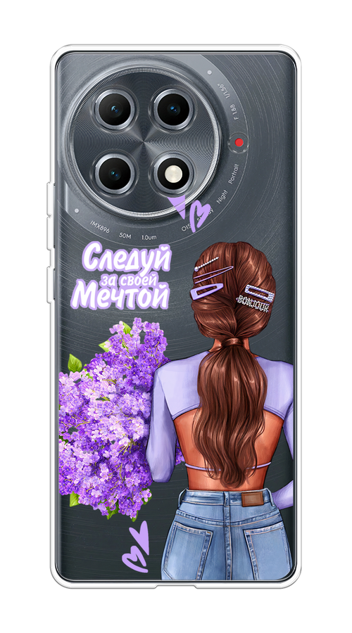 

Чехол на Tecno Camon 30S Pro "Следуй за своей мечтой", Фиолетовый;коричневый, 309550-1