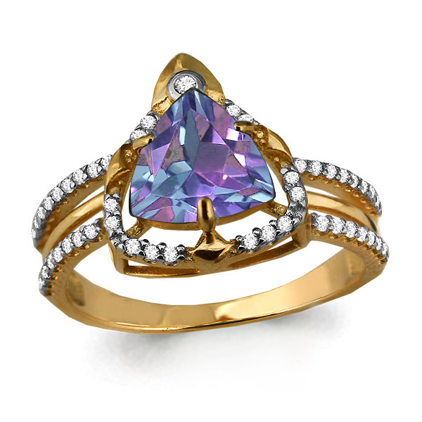 

Кольцо из серебра с алекситом р.  Aquamarine 6558125А_925_з, 6558125А_925_з