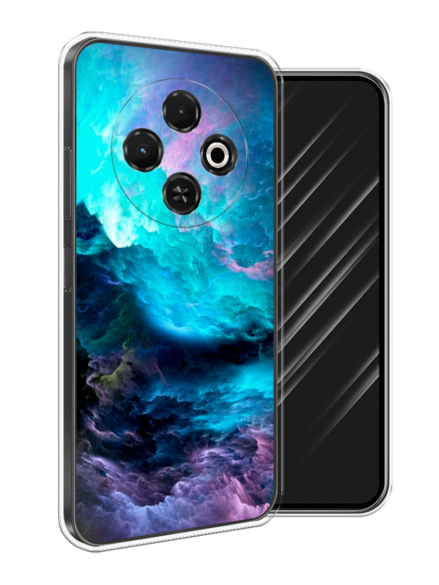 

Чехол Awog на Tecno Spark 30C "Бирюзовое небо", Бирюзовый;фиолетовый;черный, 309250-1
