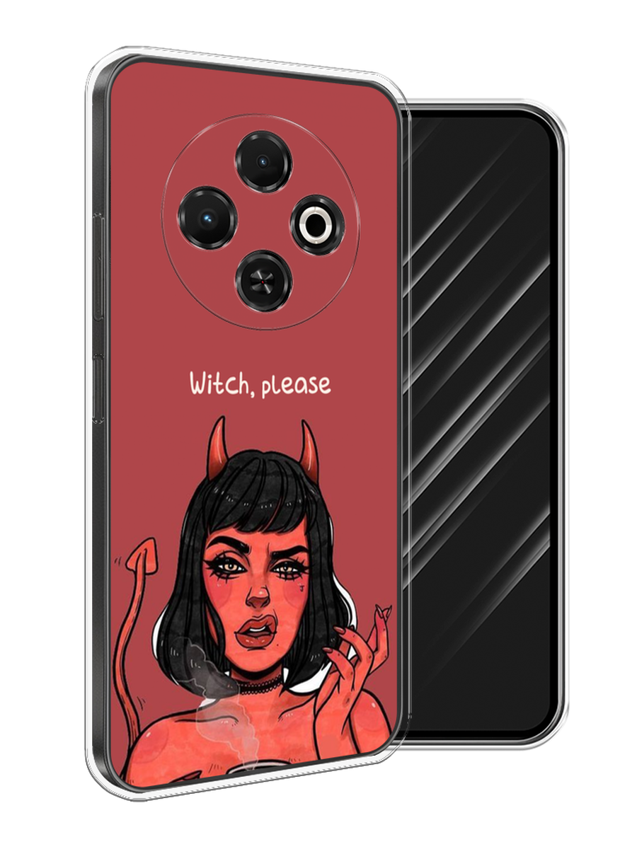 

Чехол Awog на Tecno Spark 30C "Evil Girl", Бордовый;черный, 309250-1