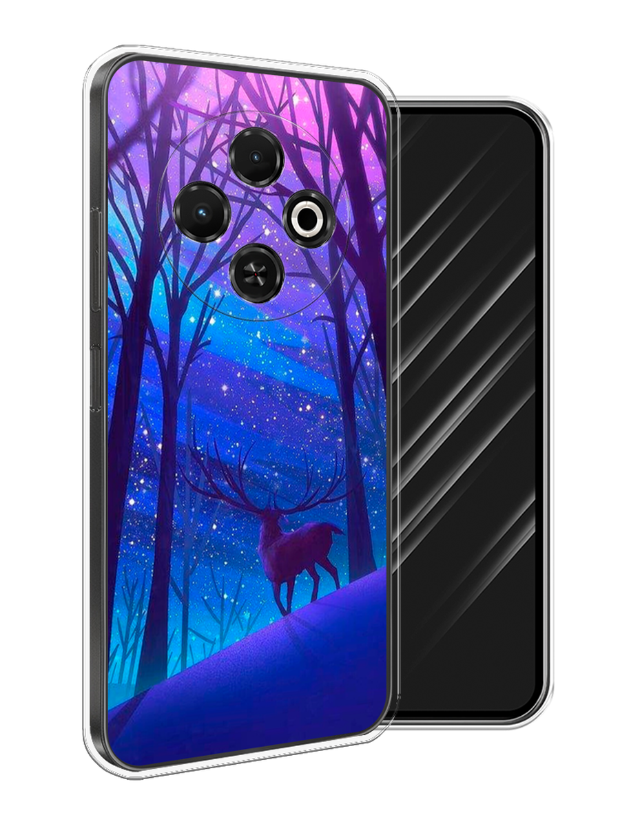 

Чехол Awog на Tecno Spark 30C "Северный олень", Фиолетовый;голубой;синий, 309250-1
