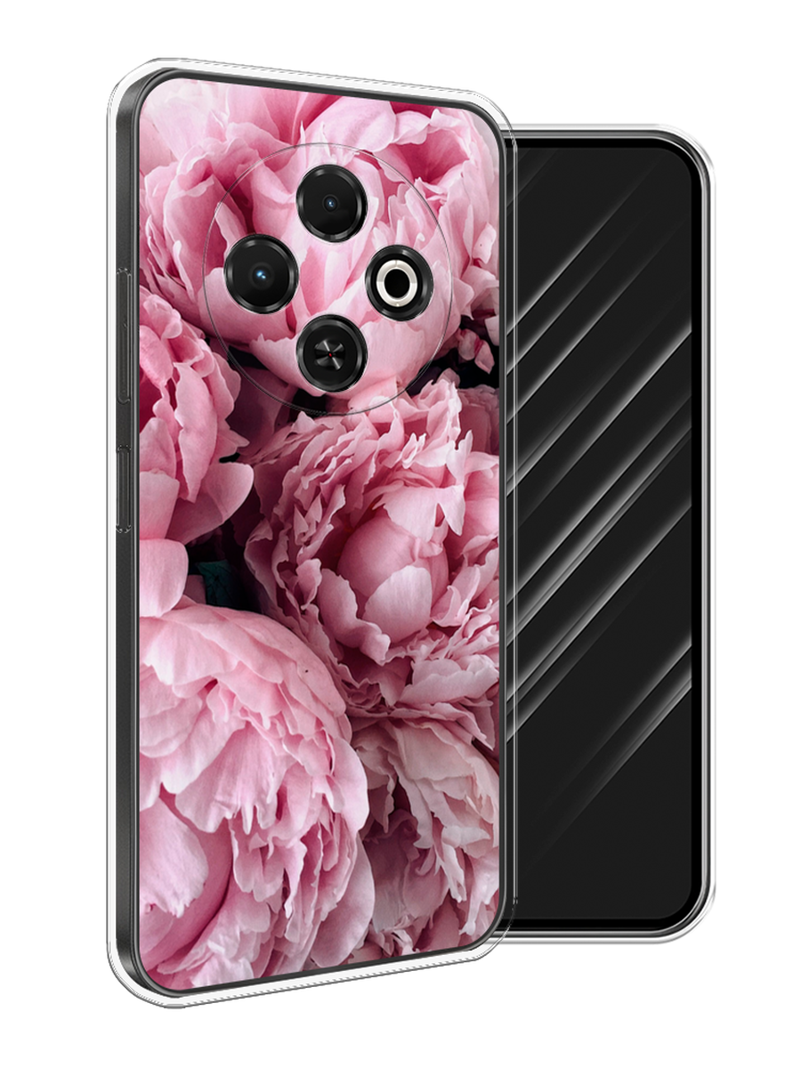 

Чехол Awog на Tecno Spark 30C "Нежные пионы", Розовый;черный;белый, 309250-1