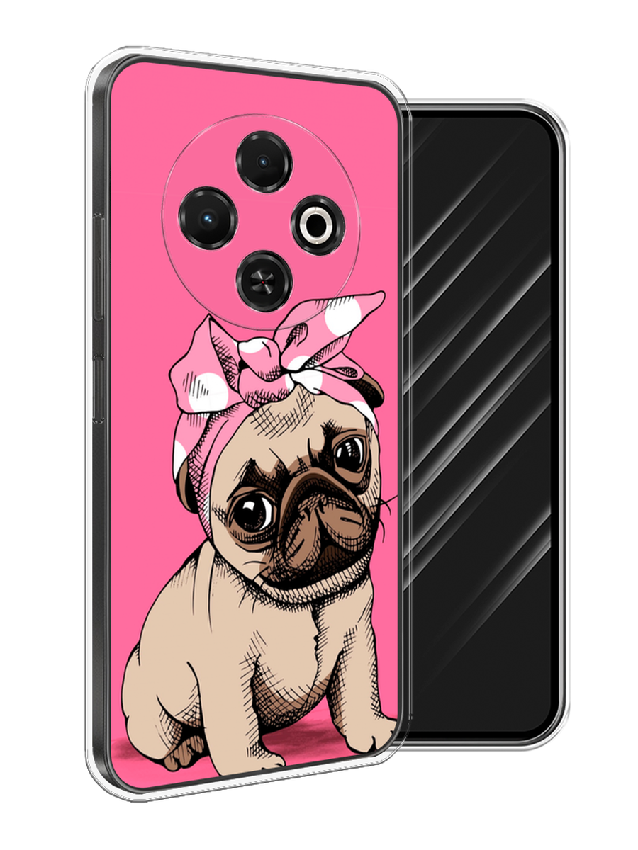 

Чехол Awog на Tecno Spark 30C "Dog Pin-Up", Розовый;бежевый, 309250-1