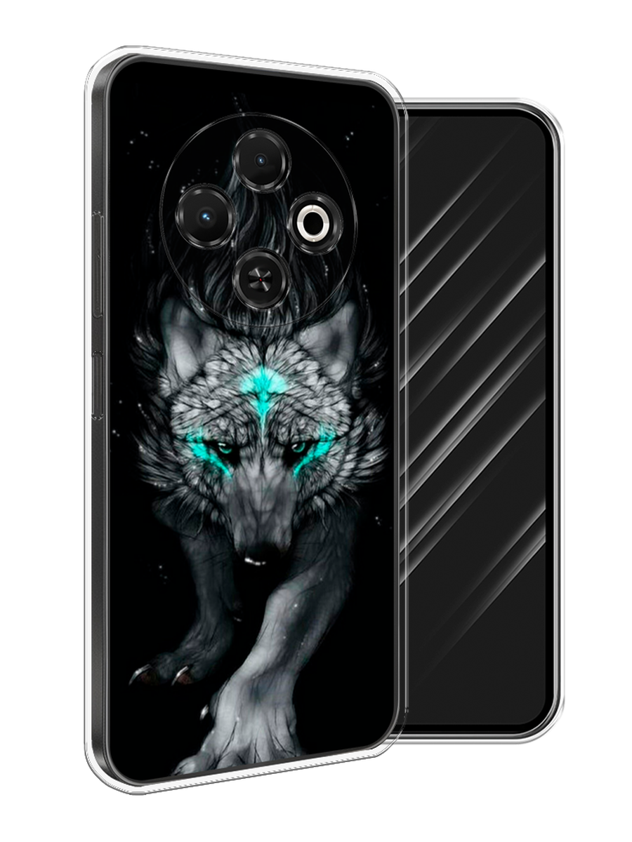 

Чехол Awog на Tecno Spark 30C "Волшебный волк", Черный;серый, 309250-1