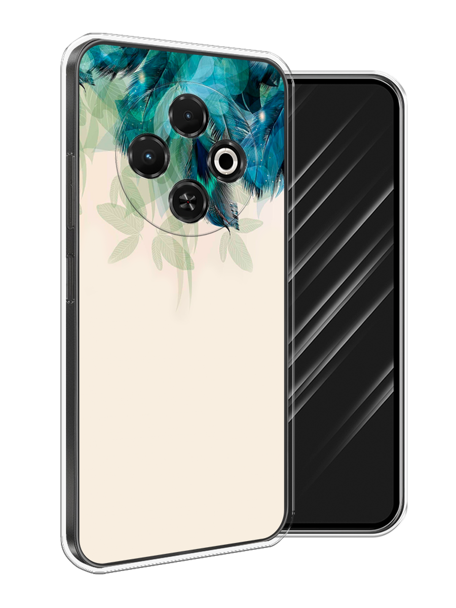 

Чехол Awog на Tecno Spark 30C "Перья голубого цвета", Бежевый;синий;бирюзовый, 309250-1