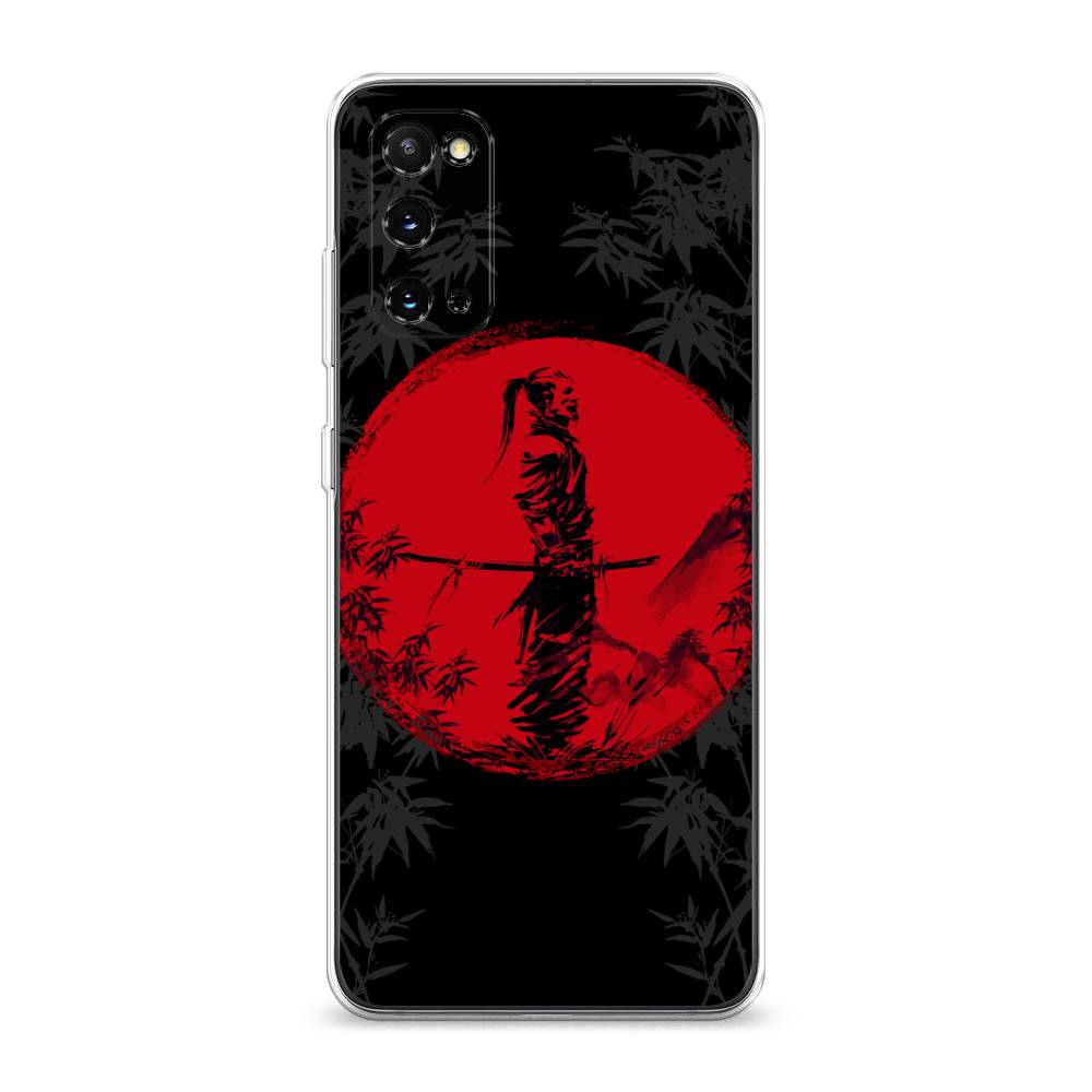 

Чехол на Samsung Galaxy S20 "Самурай на красном фоне", Черный;красный;серый, 29250-4