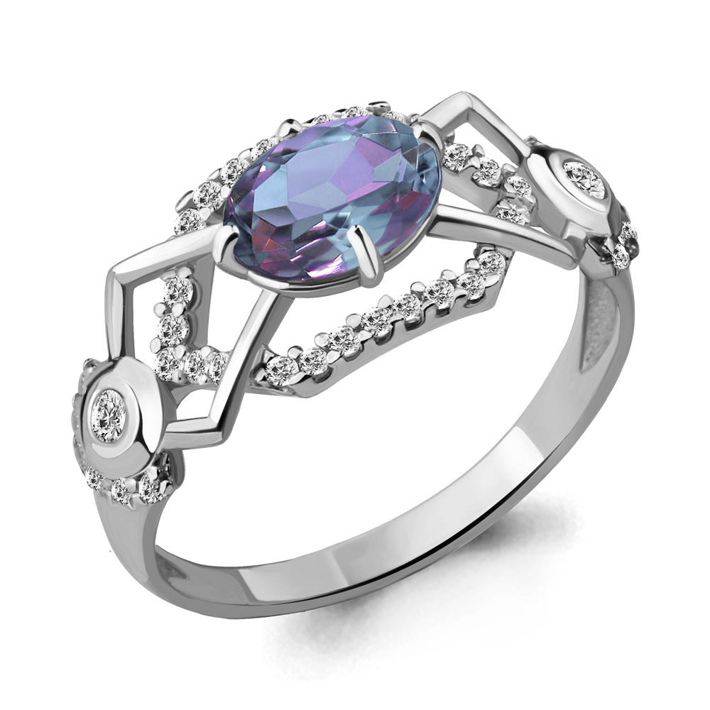 

Кольцо из серебра с алекситом р. 16 Aquamarine 6558225А_925_р, 6558225А_925_р