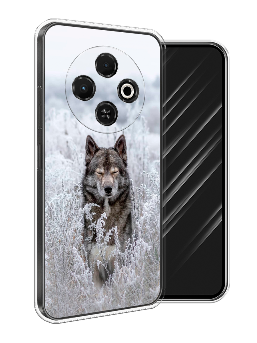 

Чехол Awog на Tecno Spark 30C "Волк в поле", Белый;черный, 309250-1