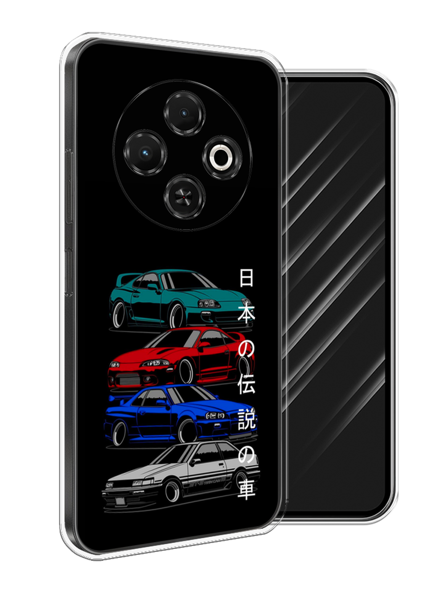 

Чехол Awog на Tecno Spark 30C "JDM Legend cars", Зеленый;красный;синий, 309250-1