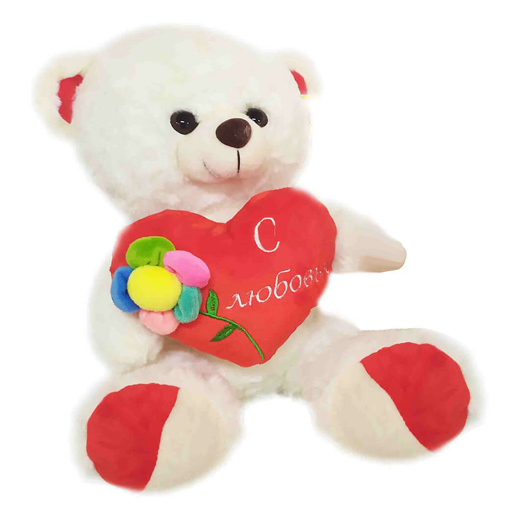 Мягкая игрушка Медведь с сердцем Toy and Joy 30 см