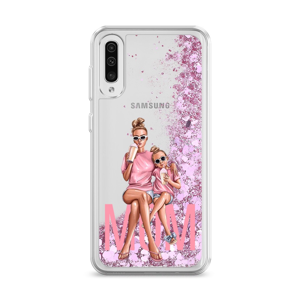 

Жидкий чехол с блестками "Lovely mom" на Samsung Galaxy A30s