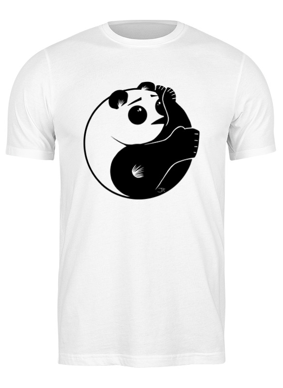 

Футболка мужская Printio Панда (panda) белая XL, Белый, Панда (panda)