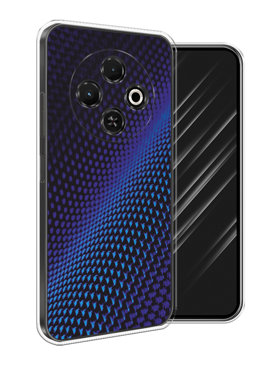 

Чехол Awog на Tecno Spark 30C "Синий карбон", Черный;синий, 309250-1