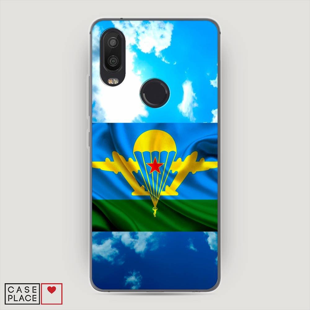 фото Чехол awog "вдв флаг в небесах" для bq aquarius x2 pro