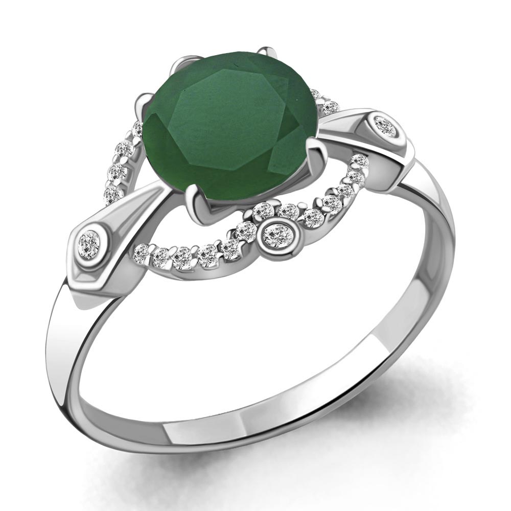 

Кольцо из серебра с агатом р.  Aquamarine 6558709А_925_р, 6558709А_925_р
