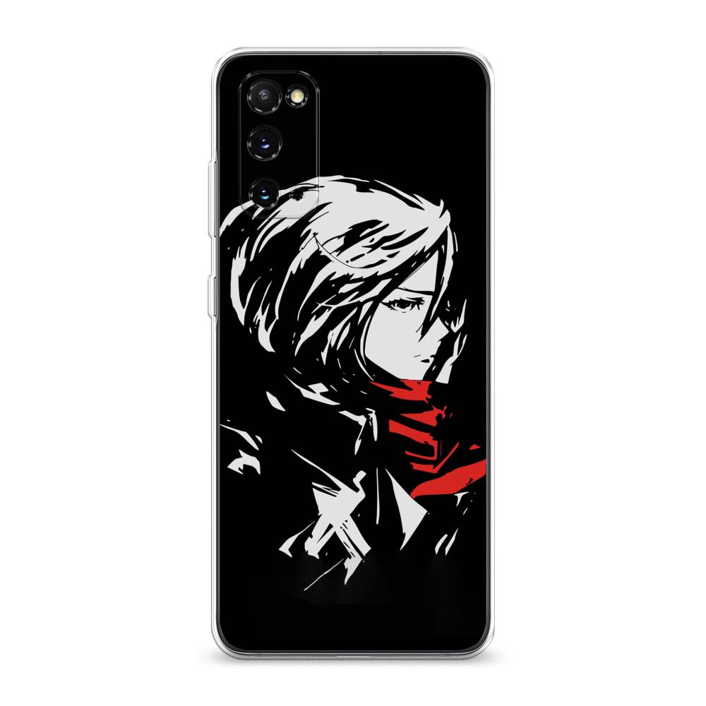 

Чехол для Samsung Galaxy S20 "Микаса минимализм", Черный;серый;красный, 29250-4