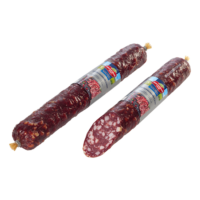 

Колбаса сырокопченая Мясной Ряд Зернистая