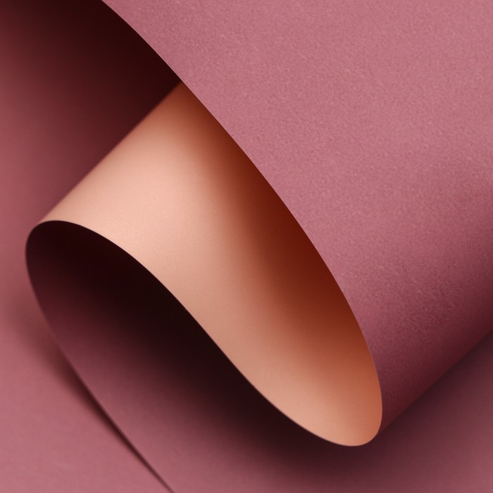 

Пленка матовая для цветов, двухсторонняя, "Зефир", пудрово-сливовый, 0,6 х 10 м, Розовый