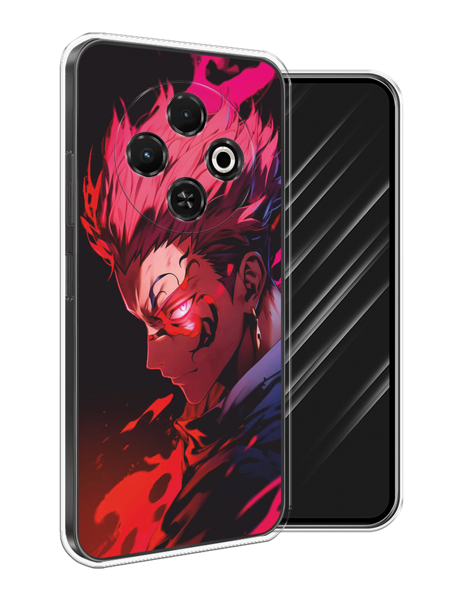 

Чехол Awog на Tecno Spark 30C "Взгляд Сукуны", Розовый;красный;черный, 309250-1