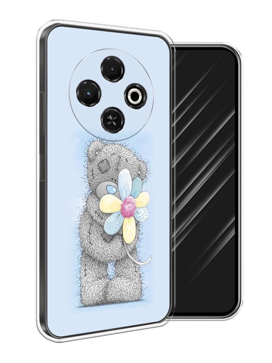 

Чехол Awog на Tecno Spark 30C "Me to you с ромашкой", Голубой;серый;желтый, 309250-1