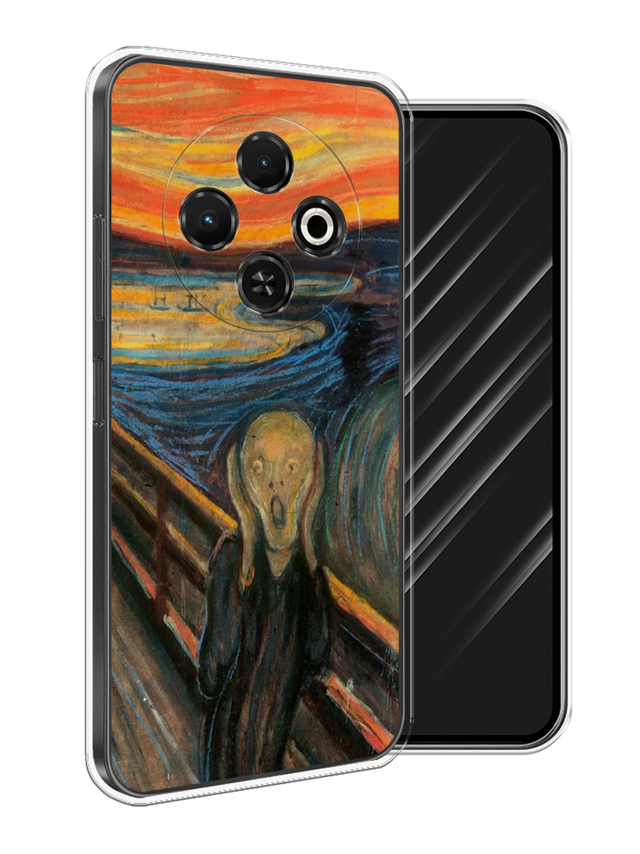 

Чехол Awog на Tecno Spark 30C "Крик", Оранжевый;синий;серый, 309250-1