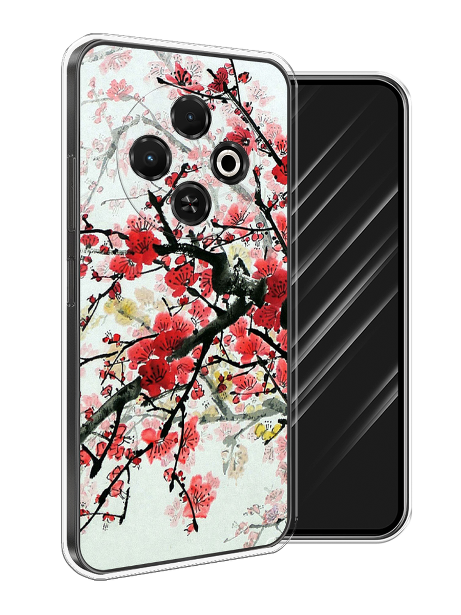 

Чехол Awog на Tecno Spark 30C "Сакура", Розовый;черный, 309250-1