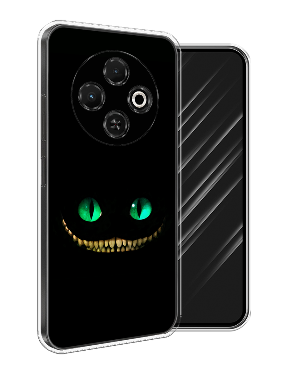 

Чехол Awog на Tecno Spark 30C "Зеленоглазый чеширский кот", Черный, 309250-1